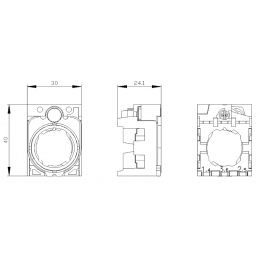 Держатель для модулей Siemens 3SU1500-0AA10-0AA0 