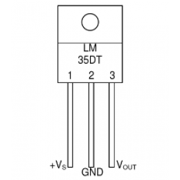 Датчик температуры Texas Instruments LM35DТ