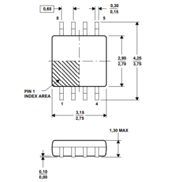 Микросхема Texas Instruments SN74AUC2G53YZPR 