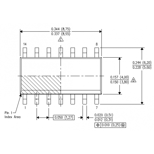 Драйвер затвора Texas Instruments UCC27714D 