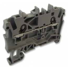 Проходная клемма двухпроводная серая WAGO 2001-1201 