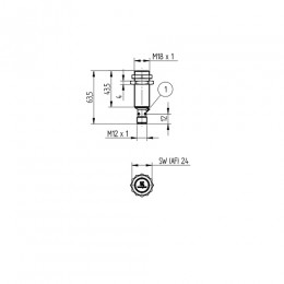 Индуктивный датчик Wenglor I18H003