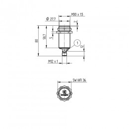 Индуктивный датчик Wenglor I30H007